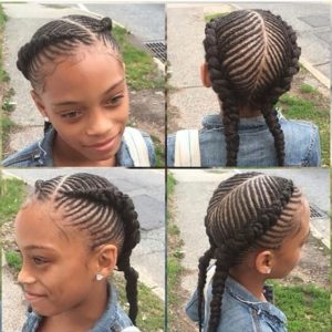 Braided Fish Tails and Braided Center