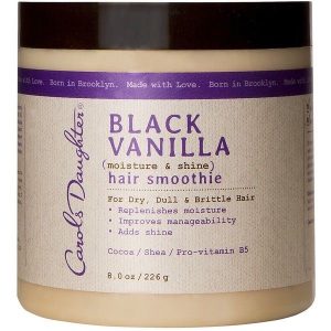 Black vanilla coarse hair