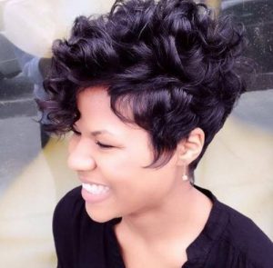 loose curl tapered cut