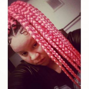 pink dookie braids