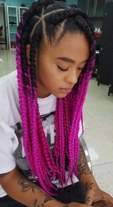 pink ombre dookie braids