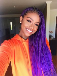 pretty purple braids