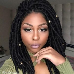 should length crochet faux locs with beads