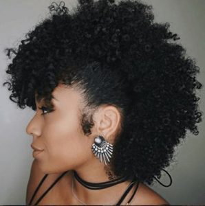 Frohawk with curled side burns