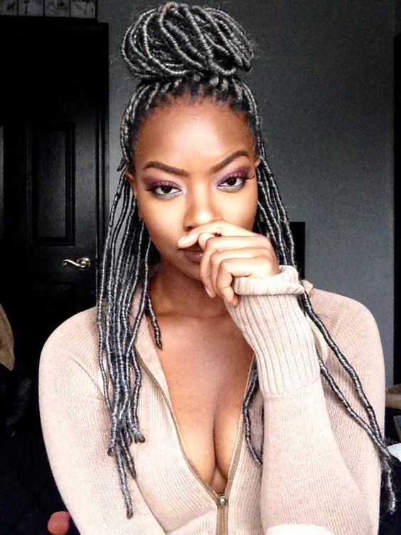 Grey And Black Hairstyles